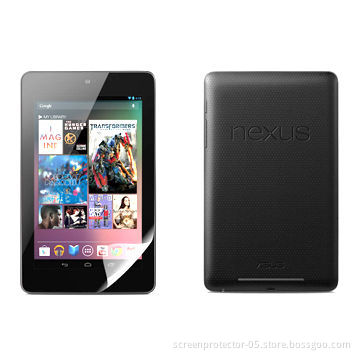 Crystal clear mobile phone screen protector for Google nexus 7, anti-scratch/-fingerprint